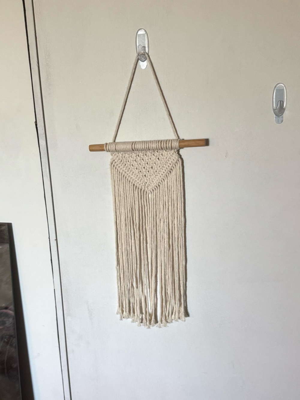 Cream Macramé Wall Hanging Boho Decor